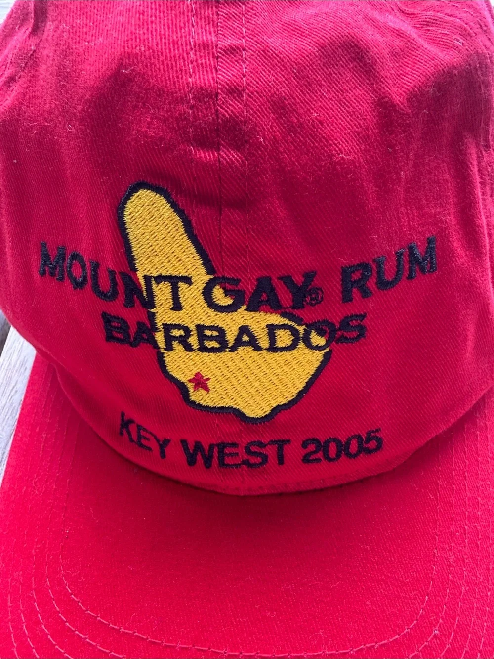 Collectible Mount Gay Rum Barbados Regatta cap from Key West, 2005